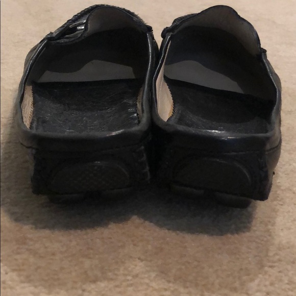 BLACK ITALIAN LEATHER LOAFERS - Picture 3 of 5